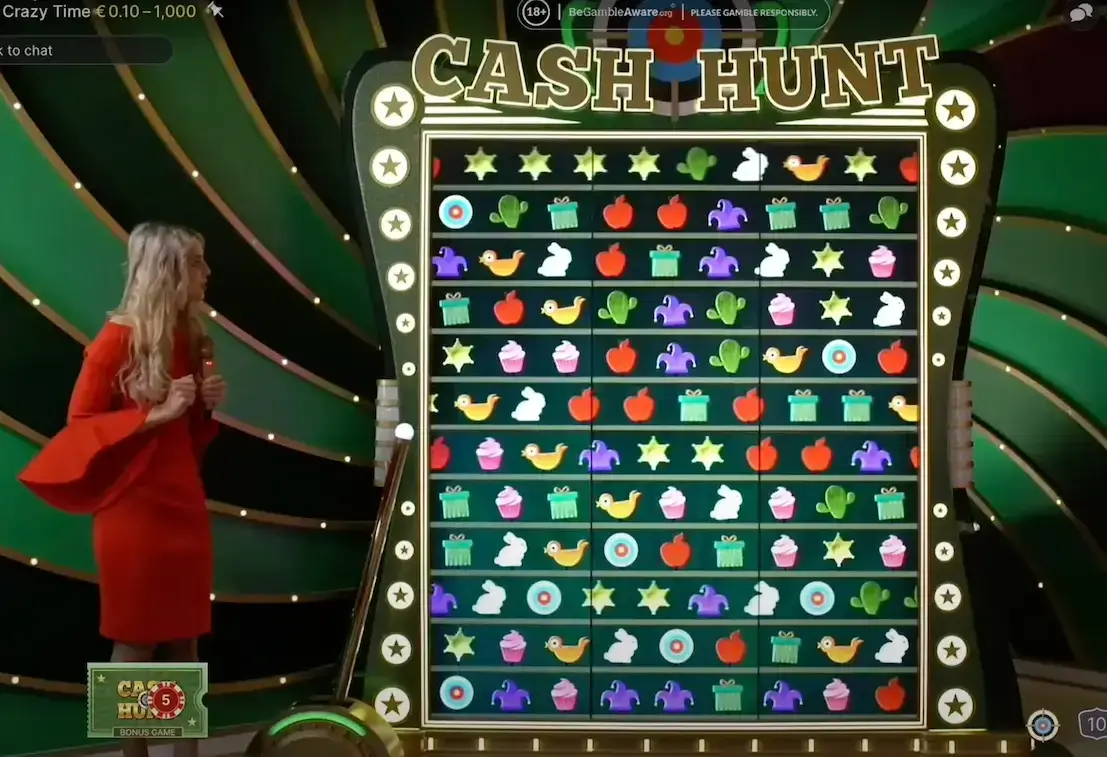 Crazy Time cash hunt game